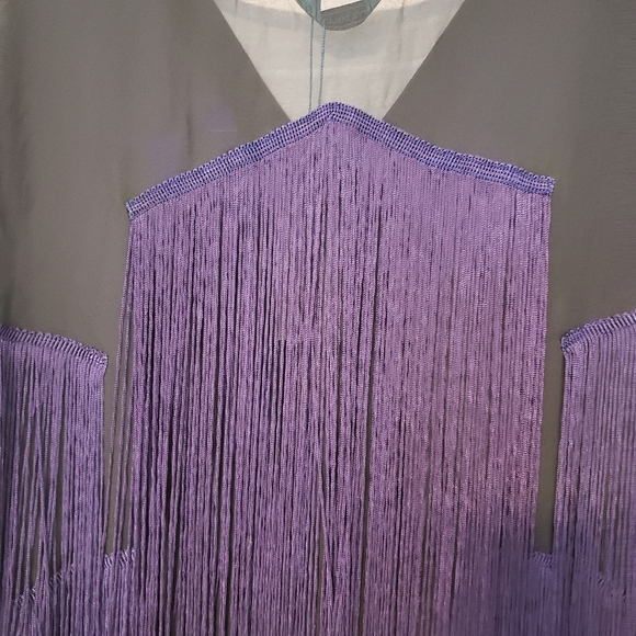 Pixie Market Love Dollybird Velvet tassel dress - Picture 6 of 12